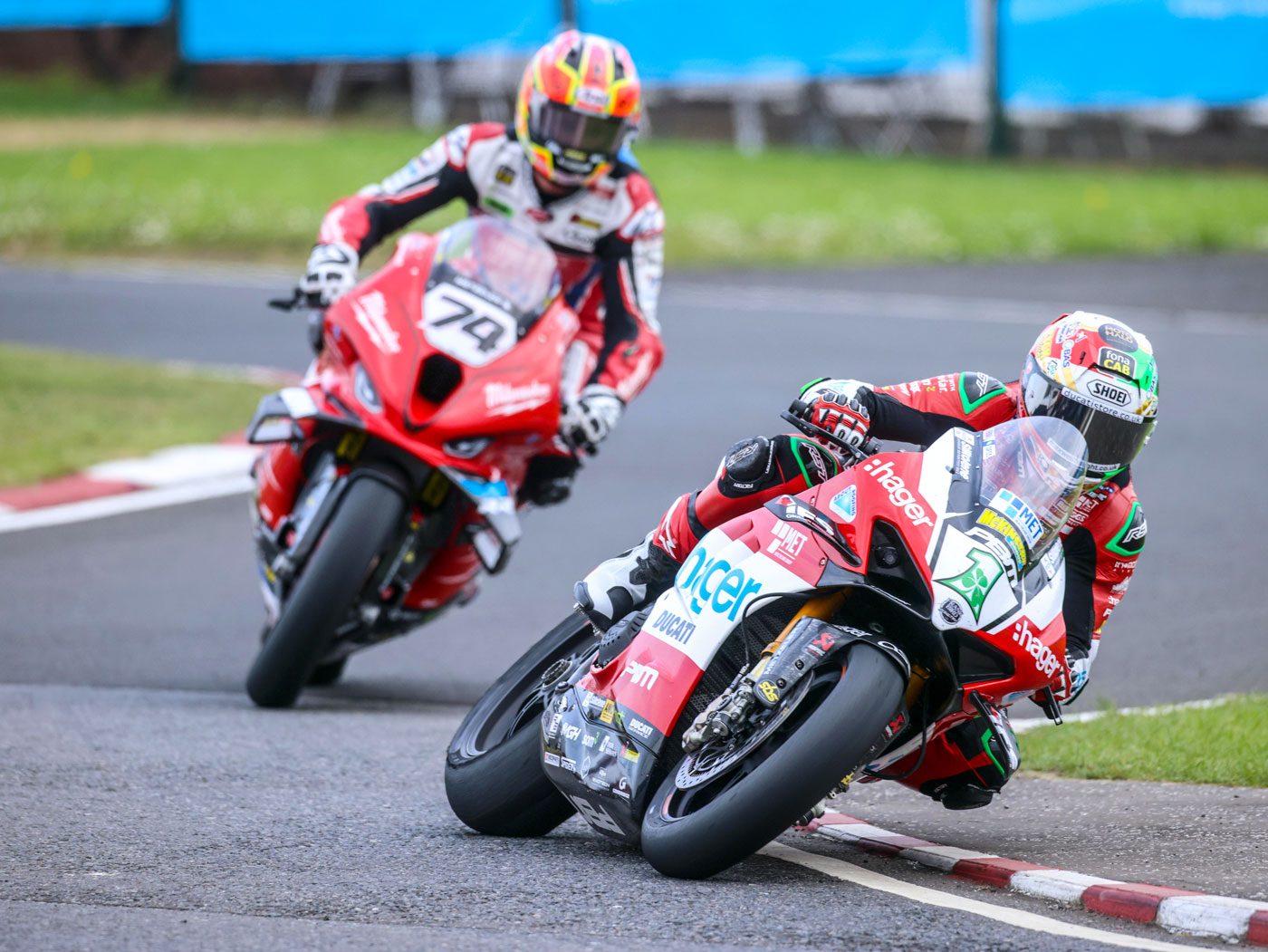Featured image for “GLENN IRWIN EQUALS SUPERBIKE VICTORY RECORD AT OPENING NIGHT OF ACTION AT BRIGGS EQUIPMENT 2024 NORTH WEST 200”